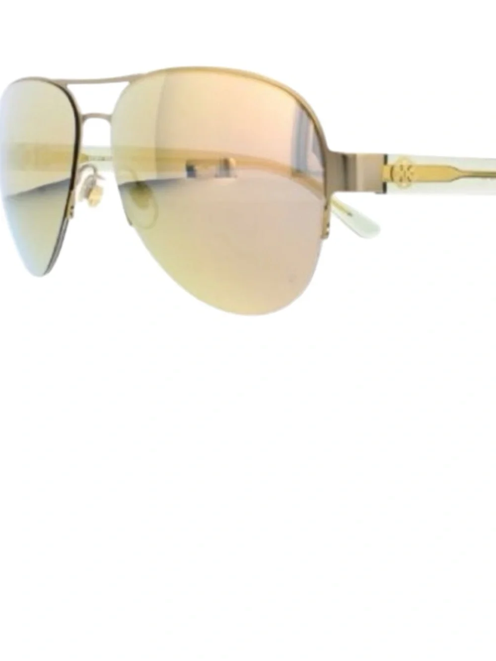 TORY BURCH: Gold-Tone Mirrored Sunglasses - TY6048